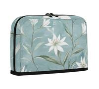 WDdZzyy Svizzera - Astuccio per il trasporto di matite e matite con stella alpina, grande capacità, con cerniera, organizer per articoli scolastici da uomo