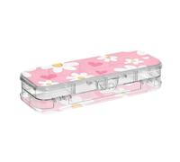 WDdZzyy Sweet Daisy Valentine - Astuccio per matite a forma di cuore in stile cartone animato, con coperchio a scatto