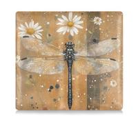 WDdZzyy Sweet Dragonfly - Portaoggetti in pelle marrone per auto e assicurazione per patente di guida, carte e documenti essenziali