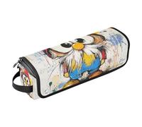 WDdZzyy Sweet Gnome Art Painting - Ferro arricciacapelli 2 in 1, con cuscinetto resistente al calore, grande capacità, organizer per strumenti per capelli, per piastre, ferri arricciacapelli, pittura