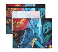 WDdZzyy Ukiyo-e - Raccoglitore a 3 fori per matite e matite, per lettere formato A4, confezione da 2, per insegnanti e ufficio