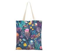 WDdZzyy Una tartaruga panno Tote Bags con manici per le donne con tasche con manici borse riutilizzabili Bulk Cool regali per le amiche femminili