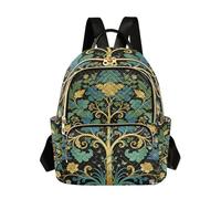 WDdZzyy William Morris Green Life Tree 35,5 cm convertibile, zaino alla moda borse zaino borse per scuola e infermiere