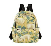 WDdZzyy William Morris Pig Yellow 35,5 cm, alla moda, alla moda, zaini per ragazze alla moda zaino borsa per viaggi e lavoro