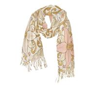 WDdZzyy William Morris Pink Lily scialli e avvolge gonfio Faux Cashmere lunga sciarpa invernale per le donne accessori per le donne alla moda