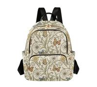 WDdZzyy William Morris, zaino da donna alla moda con margherite e farfalle, 35,5 cm, alla moda, alla moda, per scuola e infermiere