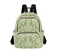 WDdZzyy William Morris - Zaino per computer portatile, capiente, 35,5 cm, colore: verde foglia, alla moda per viaggi e lavoro