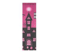 WDdZzyy Y2k Halloween Haunted House Pink Black Skateboard Grip Tape Grip Tape per Scooter 33 × 9 pollici lijas para Skateboard