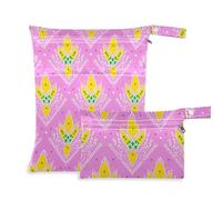 WDdZzyy Yellow Peach Pattern prop1 - Borsa per pannolini bagnati, confezione da 2, essenziale da viaggio per bambini, con manici per la spiaggia