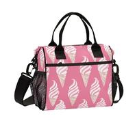 WDdZzyy Yummy - Borsa per il pranzo con gelato e pesche, per ragazze, con tracolla per preparare i pasti, per adolescenti