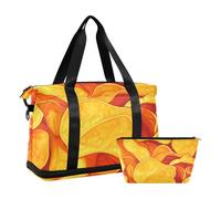 WDdZzyy Yummy Crisps Borsa da viaggio gialla con tasca bagnata tracolla regolabile borsa da allenamento sportiva per yoga grande capacità per uomini donne