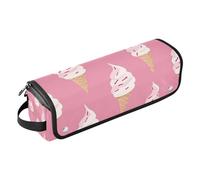 WDdZzyy Yummy Ice Cream - Borsa da viaggio per strumenti per capelli alla pesca, con cuscinetto resistente al calore, grande capacità, organizer per raddrizzatori, ferro arricciacapelli