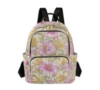 WDdZzyy Zaino da donna con motivo gigli William Morris, 35,5 cm, convertibile, alla moda, per scuola e infermiere