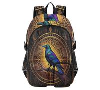 WDdZzyy Zaino da viaggio con carte dei tarocchi dorati, 44,5 cm