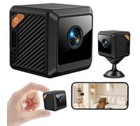 WDEC Mini Telecamera, Mini Telecamera WiFi Interno, Telecamera Spia Nascosta 1080P, Visione Notturna Telecamera, Rilevamento di Movimento, Interno esterno Videocamera, Video Camera