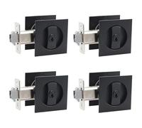 WDEGABZNLE 4X Serratura Quadrata for Porta Nera Tascabile con Chiavi for Scorrevole a Soffietto e a