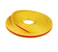 WDEGABZNLE Bordo Autoadesivo for impiallacciatura da 32,8 Piedi, Bordo Flessibile in TPE a U, Protezione in Foglio Pieghevole Adatta for Il restauro di mobili 5-40 mm(Yellow,25mm)