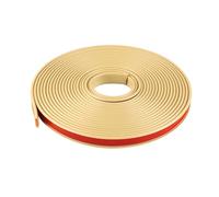 WDEGABZNLE Bordo Autoadesivo for impiallacciatura da 32,8 Piedi, Bordo Flessibile in TPE a U, Protezione in Foglio Pieghevole Adatta for Il restauro di mobili 5-40 mm(Khaki,17mm)