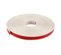 WDEGABZNLE Bordo Autoadesivo for impiallacciatura da 32,8 Piedi, Bordo Flessibile in TPE a U, Protezione in Foglio Pieghevole Adatta for Il restauro di mobili 5-40 mm(White,25mm)