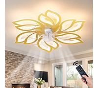 WDENI Ventilatore Da Soffitto Con Lampada A Led, Camera Da Letto Con Ventilatore A Soffitto, Regolazione A Distanza Della Luce A 3 Velocità Del Vento, Durata Della Lampada Da Salotto 65cm