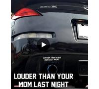 wDesigns - Adesivo per auto, motivo: Louder Than Your Mom Last Night