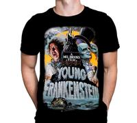 WDEUIL Young Frankenstein - Movie Poster T-Shirt Classic Horror Comedy BlackX-Large