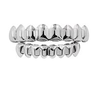 Wdfnexalai 18K en placcato Griglie 8 denti Grill Set Halloween Vampire Props, as described, Plastica, come descrizione