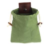 Wdfnexalai Borsa per raccogliere la frutta in tela sintetica da giardino pieghevole borsa per la raccolta di cibo organizzatore, Verde, 23x21 cm