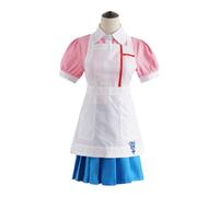Wdfnexalai Costume cosplay di Mikan Tsumiki Super Dangan 2 per gli amanti del cosplay, facile da pulire, in cotone, uniforme da infermiera, set completo, come da foto, L