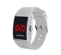 Wdfnexalai Orologio da polso digitale da uomo, comodo e alla moda, alla moda ed elegante, da indossare elettronico, con batteria, bianco, as description