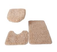 Wdfnexalai Set di 3 tappetini da bagno ad asciugatura rapida e texture morbida con rapido assorbimento di acqua tappeti PU copertura WC tappeto forte presa cammello