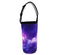 Wdfnexalai Tumbler Carrier Holder Pouch per tazza termica da viaggio sottovuoto da 30 once, Cielo Viola, 26 cm