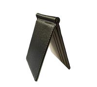 Wdfnexalai Uomini Slim Bifold Portafoglio Portatile Tasca Anteriore Breve PU Borsa Porta Carte di Credito Clip Dollaro, Grigio, 11.3*8*2cm