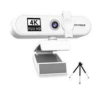 Wdfnexalai Webcam per computer con messa a fuoco automatica HD USB online regolabile per PC con microfono cablato di ricambio webcam esterna videocamera bianca 4K