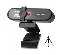 Wdfnexalai Webcam per computer con messa a fuoco automatica HD USB online regolabile per PC con microfono cablato di ricambio webcam esterna videocamera nera 4K
