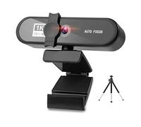 Wdfnexalai Webcam per computer con messa a fuoco automatica HD USB online regolabile per PC con microfono cablato di ricambio webcam esterna videocamera nera 1K