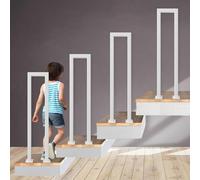 WDFYM Corrimano a Ringhiera for Scale Interne, a Forma di U, Ferro battuto, corrimano Scale Fai da Te Montaggio Laterale, passamano for Scale Esterni, Corridoio Loft Villa,1pc(White,75cm)