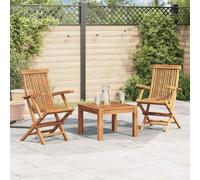 WDGJJFECNMUEHI 2 Pcs Folding Teak Wood Garden Chairs, Solid Teak Outdoor Foldable Patio Chairs with Armrests, Comfortable Ergonomic Design for Terrace, Balcony, Backyard