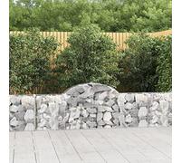 WDGJJFECNMUEHI 25 Pcs Galvanized Steel Gabion Baskets 200x30x60/80cm for Garden Decoration, Stone Wall Barrier, Windproof & Sound Absorbing Outdoor Landscape Design