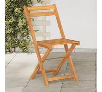 WDGJJFECNMUEHI 4 Pcs Folding Bistro Chairs Acacia Solid Wood Outdoor Garden Terrace Patio Furniture Foldable Dining Chairs with 110kg Weight Capacity