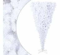 WDGJJFECNMUEHI Albero di Natale Artificiale Capovolto 210 cm Base Bianco con 910 Rami PVC Decorazione Festiva Casa Design Invertito Stabile Acciaio