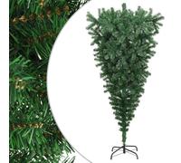WDGJJFECNMUEHI Albero di Natale Capovolto 240 cm Verde Decorazione Festiva con Supporto in Acciaio e 1300 Rami Regolabili in PVC per Casa e Ufficio