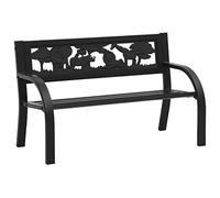 WDGJJFECNMUEHI arredo terrazzo esterno arredamento giardinoPanchina da Giardino per Bambini 86 cm in AcciaioAdatto per giardini, cortili e salotti