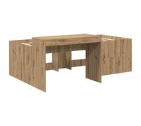 WDGJJFECNMUEHI Artisan Oak Kids Loft Bed with Desk Solid Engineered Wood Frame 133.5x193x75 cm Fits 90x190 cm Mattress Space-Saving Study Area for Bedroom Durable Modern Design 120 kg Capacity