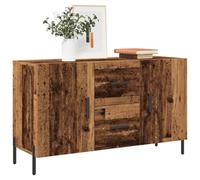 WDGJJFECNMUEHI Credenza Legno Antico 100x36x60 cm Multistrato Armadio Bagno Cucina Moderno con Anta Chiusa e Piedini Metallici per Soggiorno Camera da Letto