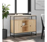WDGJJFECNMUEHI Credenza Rovere Sonoma Mobile Tv 100x35x80 cm Legno Multistrato Soggiorno Camera Armadio Soggiorno Moderno Design Italiano Qualità Premium
