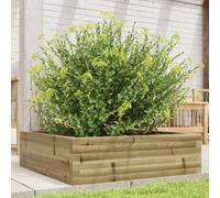 WDGJJFECNMUEHI Fioriera da Giardino in Legno di Pino Impregnato 80x80x23 cm, Cassetta per Piante Fiori Erbe Aromatiche, Struttura Robusta con Fondo Aperto, Ideale per Balcone Terrazzo Giardino