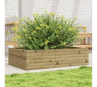 WDGJJFECNMUEHI Fioriera da Giardino in Legno di Pino Impregnato 90x60x23 cm per Fiori Piante Erbe Aromatiche, Cassetta per Orto Giardino Balcone con Struttura Robusta e Drenaggio Ottimale