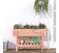 WDGJJFECNMUEHI Fioriera Rialzata Giardino 101x30x69 cm Legno Massello Douglas con Mensola - Fioriera da Esterno per Piante, Fiori e Orto - Legno Resistente e Durevole per Balcone, Terrazzo o Giardino