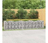 WDGJJFECNMUEHI Gabbione ad Arco Raised Bed Garden Border 400x100x100cm Galvanized Steel Wire Mesh Flower Planter for Patio Yard Decoration, Durable & Stable Landscape Design